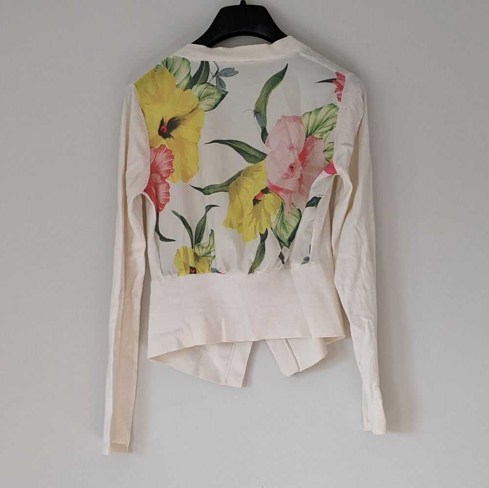 Ted Baker Natural Ciceli Floral Cardigan